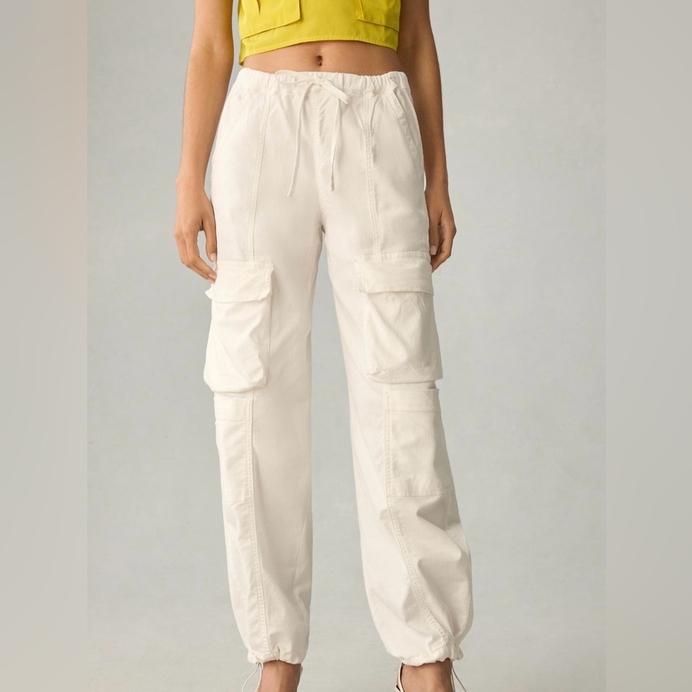 NWT 🆕 Anthropology/Sanctuary 90’s White Cargo Pant - S - Picture 2 of 12